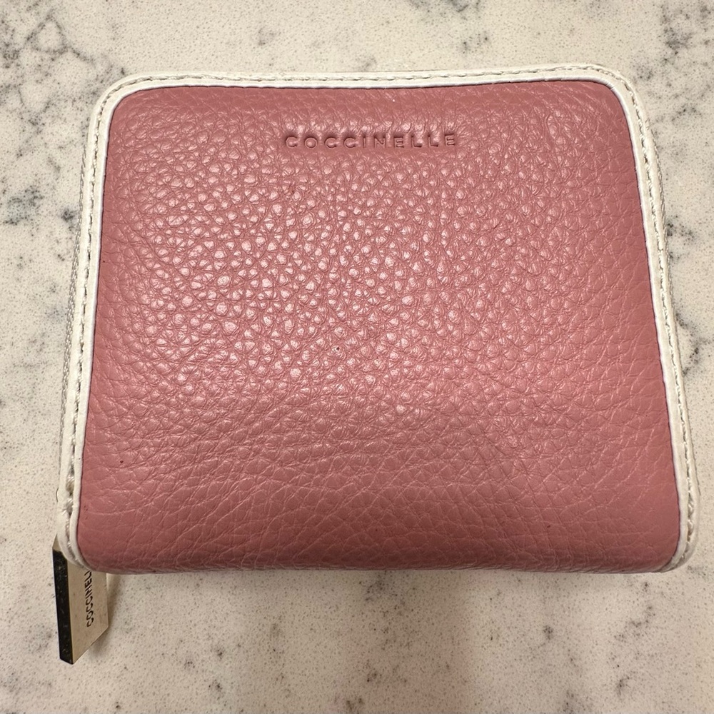 Coccinelle pink leather wallet